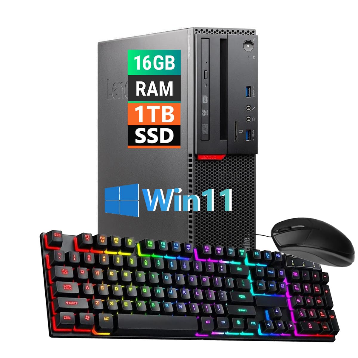 Lenovo ThinkCentre M700 SFF PC Computer Desktop, Win 11 Pro, Intel