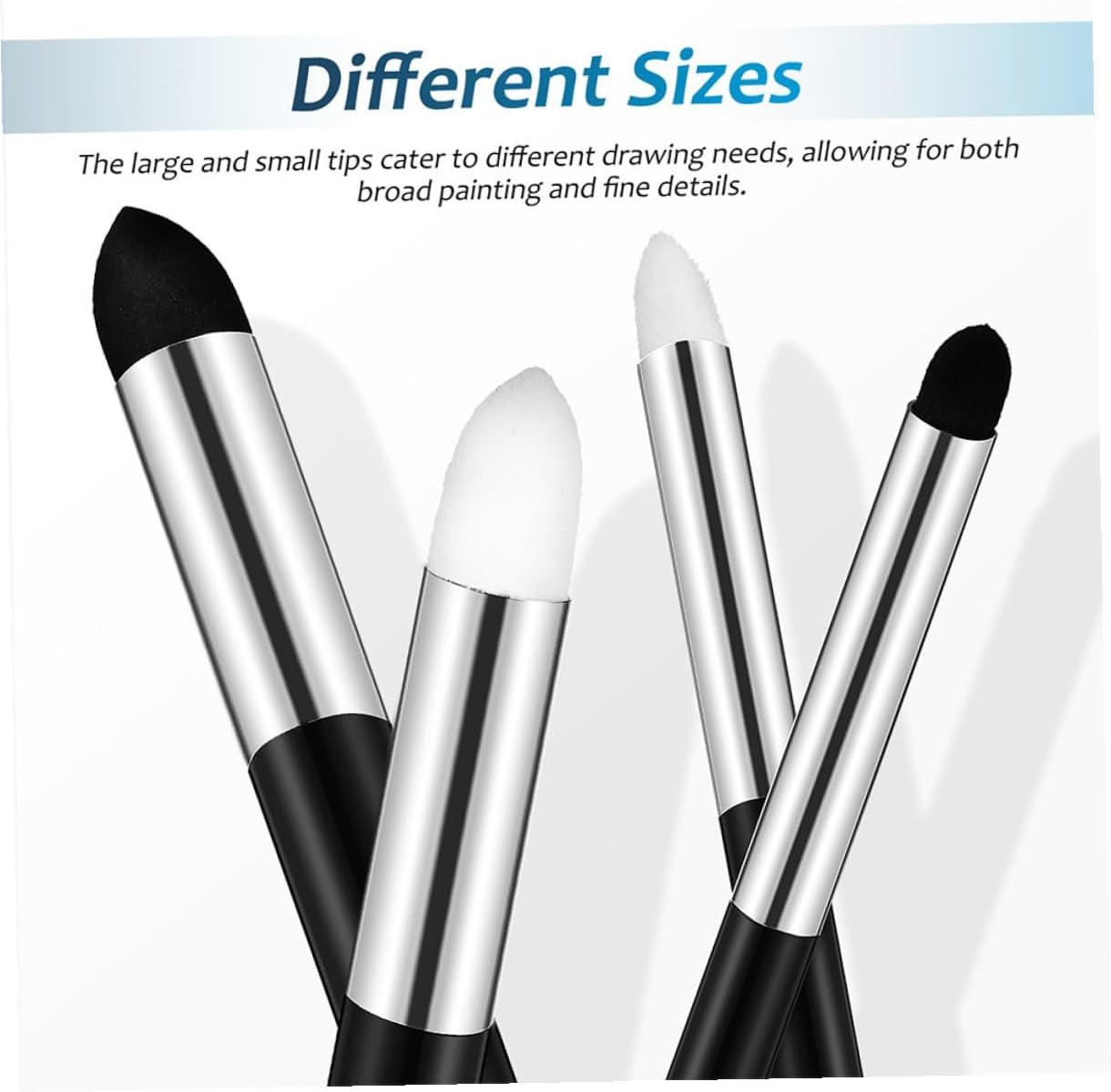 Artibetter 8pcs Artist Blending Sponge Pen Reusable Sketching and Shading Tools for Highlighting and Pastel Drawing Soft Rubbing Brush for Detail Correction and Shadowing Portable Art