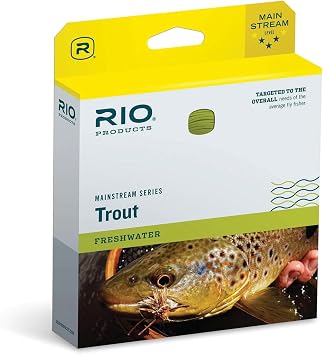 RIO Products Mainstream Trout DT Fly Line - Developed for the Average Fly Fishermen - Easy Casting and Smooth Design - Floating Freshwater Line