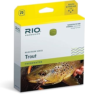RIO Products Mainstream Trout DT Fly Line - Developed for The Average Fly Fishermen - Easy Casting and Smooth Design - Floating Freshwater Line