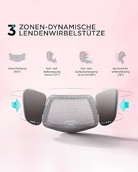 Hbada E3 Pro Ergonomic Office Chair - 3-Zone Lumbar Support 4D Headrest 4D Armrests Desk Chair with Footrest Pink
