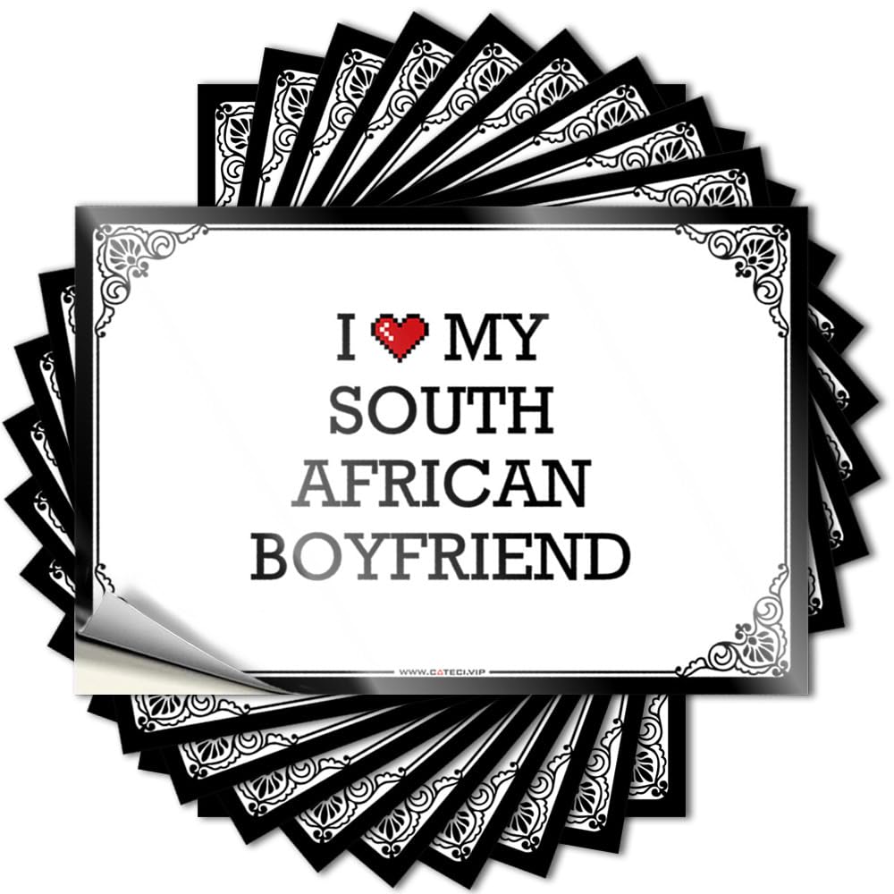 Decals - Feminist Tumbler I Love My South African Boyfriend for Girl Emo(12X18CM)
