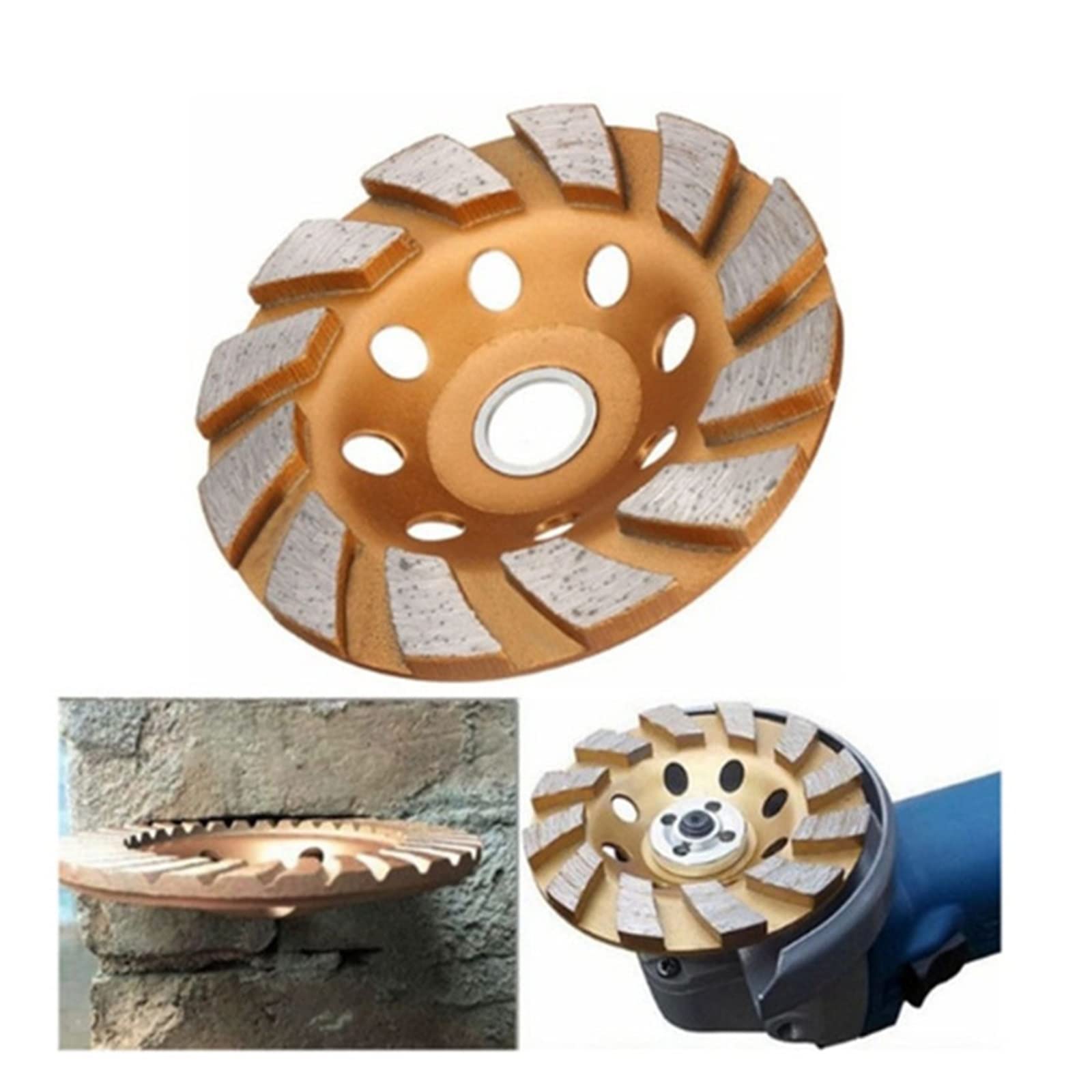 Arkusz ścierny diamentowy, 4-calowa 8-otworowa szlifierka segmentowa HGS, tarcza diamentowa do szlifowania garnków, beton, granit, kamień, szlifierka, narzędzie elektryczne DIY