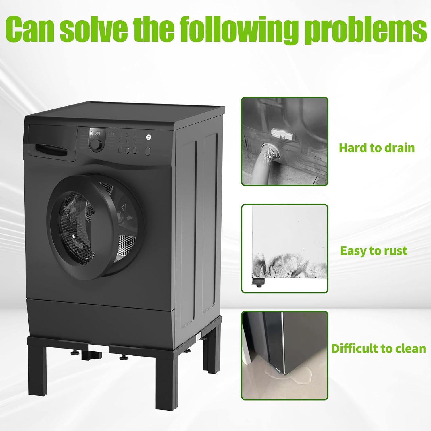 Elevated Appliance Stand Solves Common Laundry Room Issues