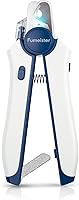 Fumeister P10 Rechargeable LED Pet Nail Clippers for Dogs & Cats - Type-C, Sharp Blades, Built-in File for Safe Trimming (Blue)