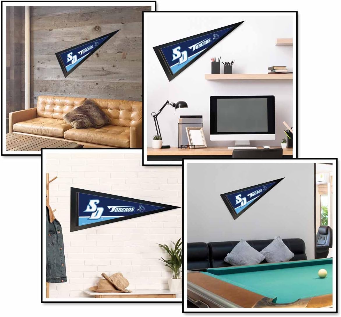 College Flags & Banners Co. University of San Diego and Wood Pennant Frame