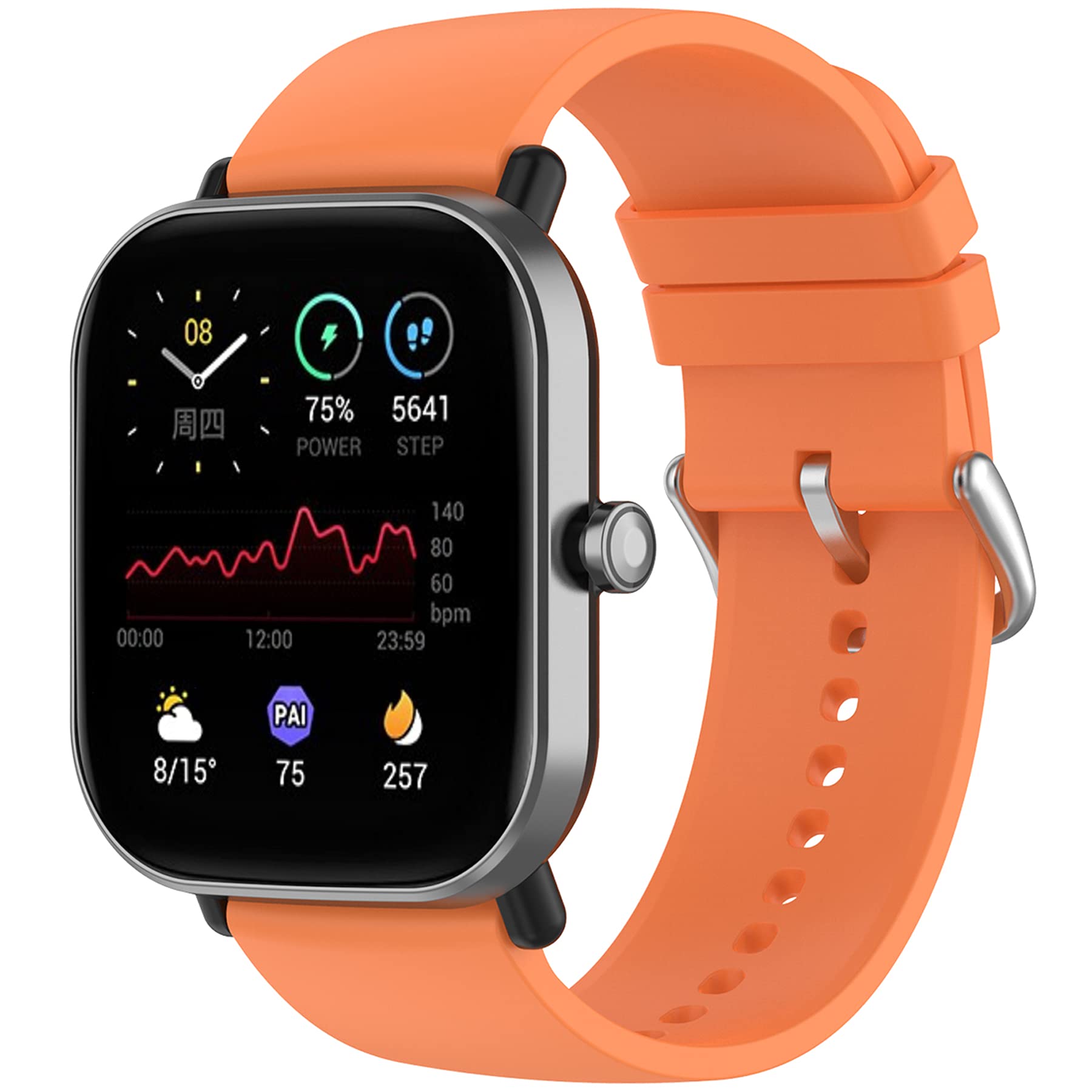 Fit for Amazfit GTS 2 Bands for Women Men, Amazfit Bip Lite 20mm Quick Release Silicone Replacement Band Straps Wristbands Bracelet for Samsung Galaxy Watch Active 2 40mm 44mm