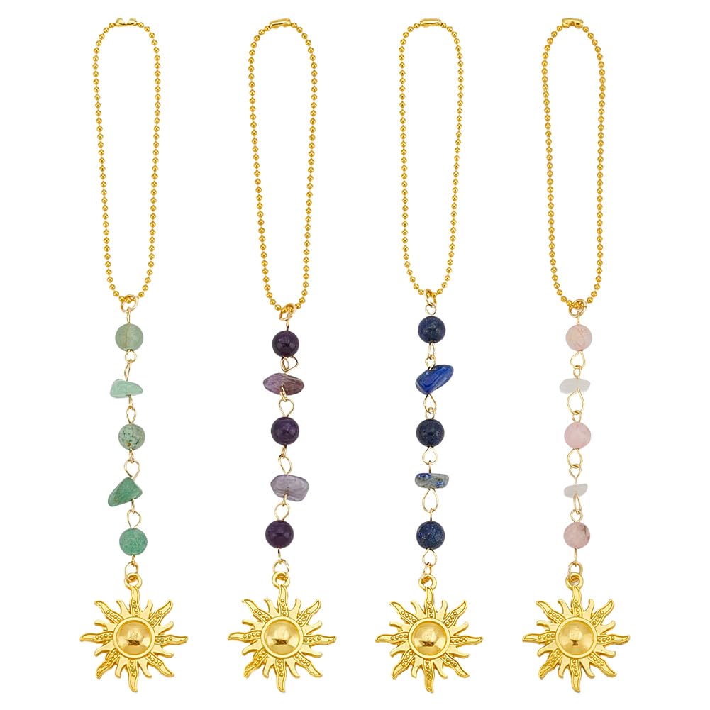 PH PandaHall 4 Styles De Breloque De Voiture à Suspendre Au