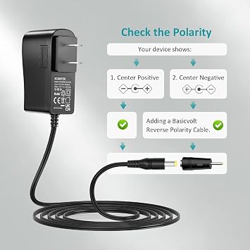 24V 1A Power Supply DC 24V Power Cord 24 Volt 1 Amp 0.75A 0.7A 0.65A 0.6A 0.5A Universal AC Adapter Wall Charger Transformer with 10 Tips Plugs for Ride On Toys Massage Gun LED Strip Lights