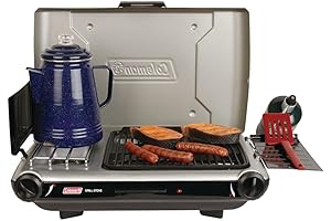 Coleman Tabletop 2-in-1 Grill & Stove: Perfect for Cooking While Camping