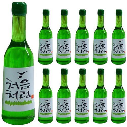 Cabilock Set 15 Bouteilles Miniatures en Résine Verte - Décoration Maison Style Bouteilles de Soju et Vin de Riz Simulées (3cm) pour Maison de Poupée et Vitrine Cabilock Set 15 Bouteilles Miniatures en Résine Verte - Décoration Maison Style Bouteilles de Soju et Vin de Riz Simulées (3cm) pour Maison de Poupée et Vitrine