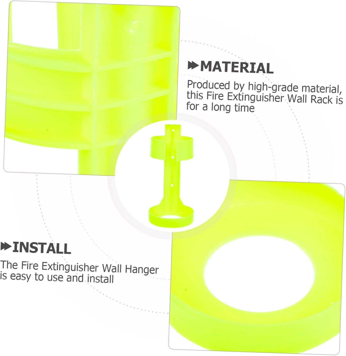 Fire Extinguisher Rack Tool Hooks Shelf Wall Mount Plastic Stand Extinguisher Wall Bracket Portable