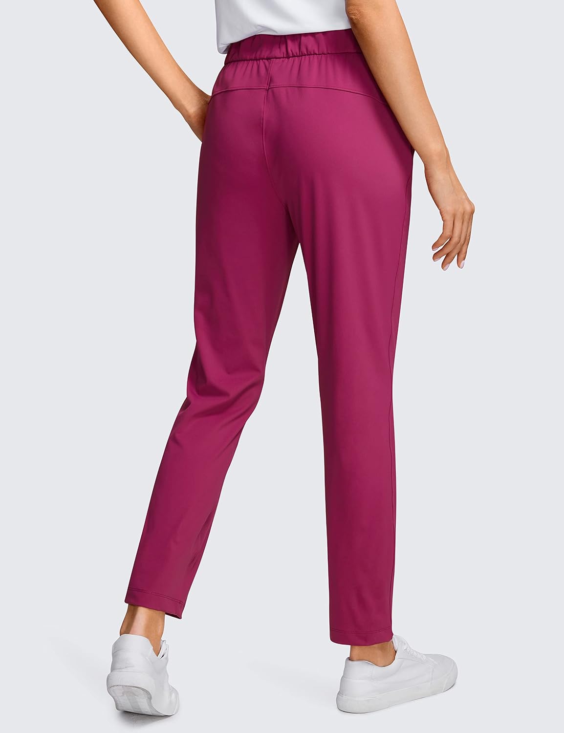 CRZ YOGA Womens 4-Way Stretch 7/8 Ankle Golf Pants Work Sweatpants Dress Yoga Travel Casual Lounge Workout Trousers Pockets - Image 2