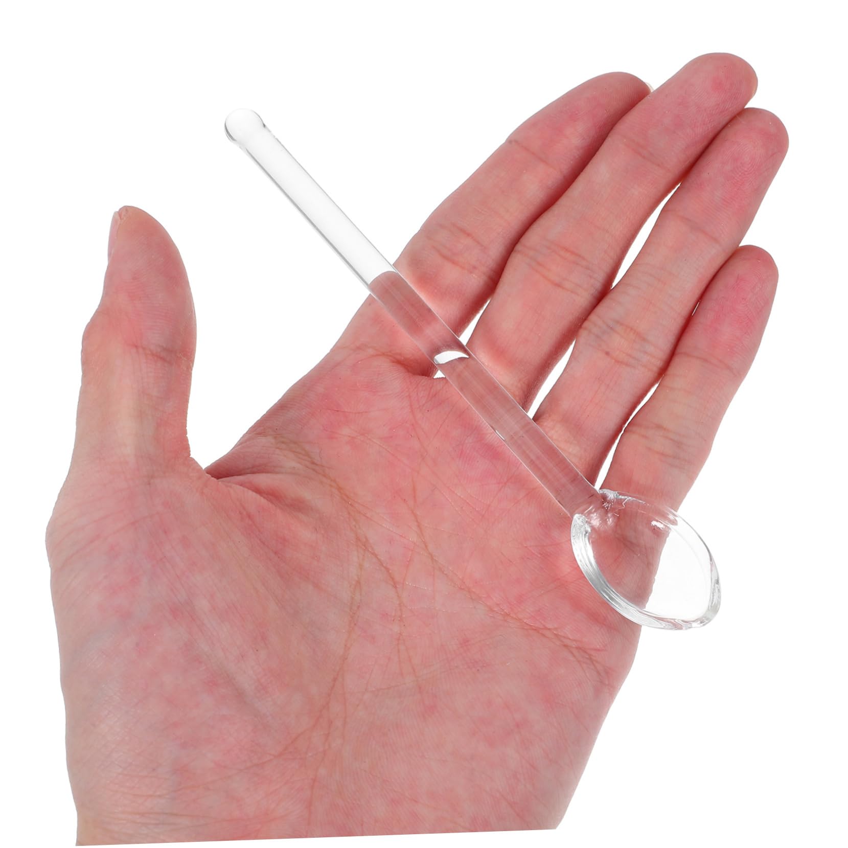 Cabilock 15piezas Cucharas De Vidrio Para Café y Postres Agitadores De Bebidas Resistente Altas Temperaturas Para Hogar y Restaurantes