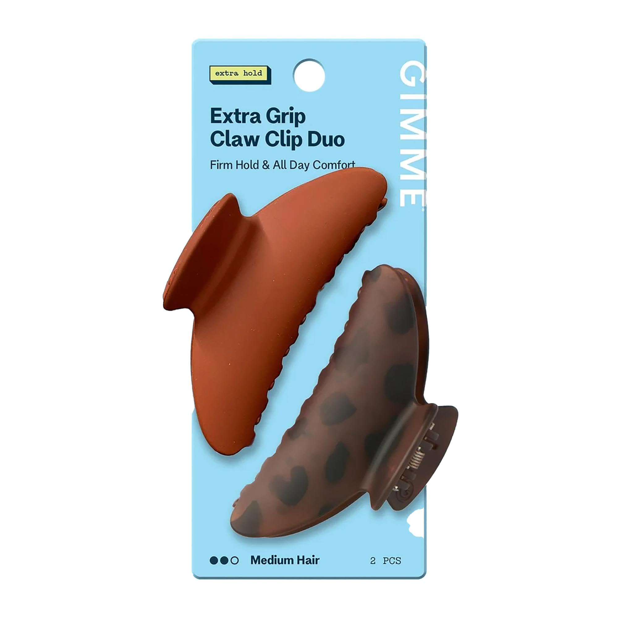 Amazon.com: Gimme Beauty Fashion Extra Grip Claw Clip Duo - Firm