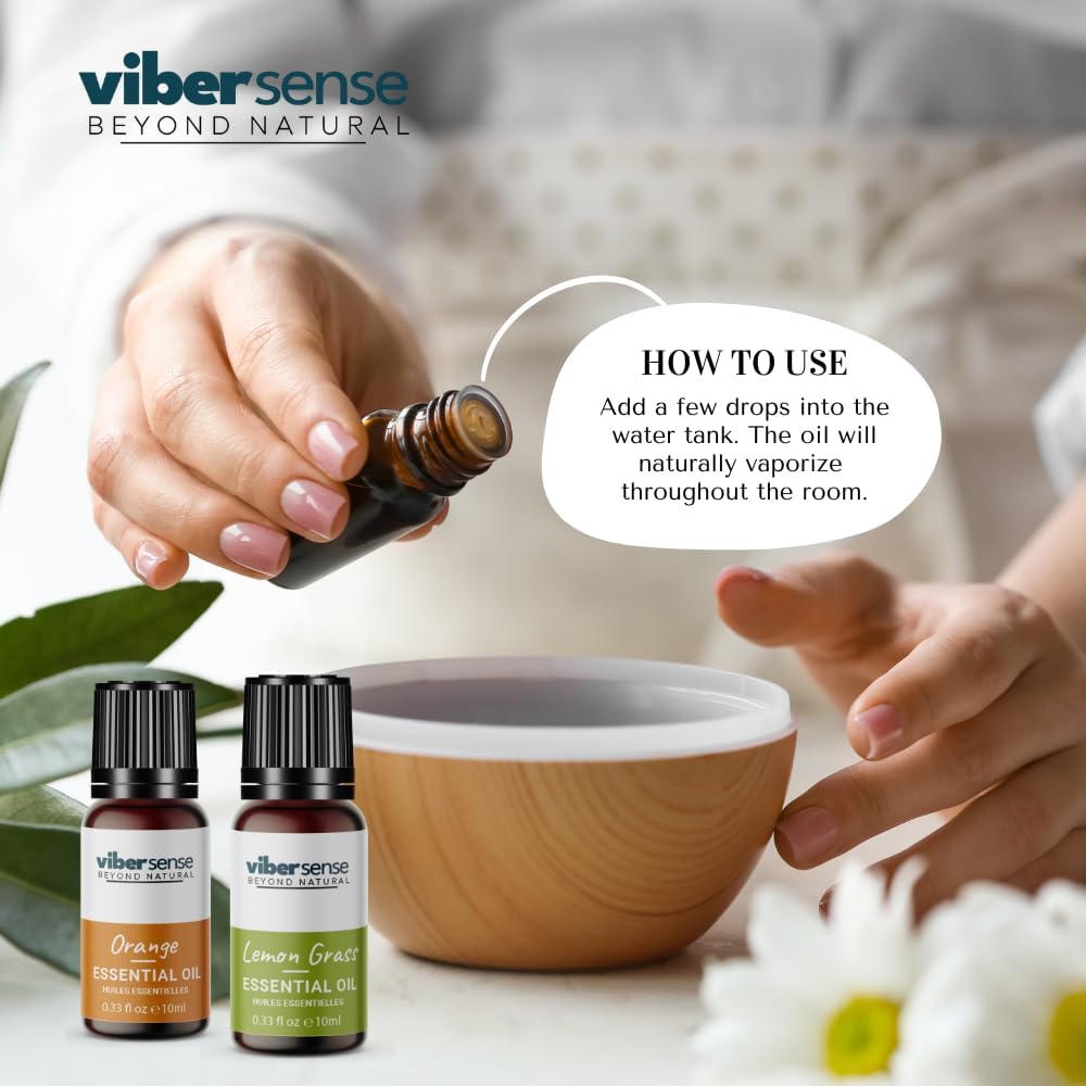 Essential Oils Set - Top 6 Blends for Diffusers, Home Care, Candle Making Scents, Fragrance, Aromatherapy, Humidifiers, Gifts -Rosemary,Eucalyptus,Tea Tree,Pepper Mint,Lemon Grass & Lavender 10ml - Image 5