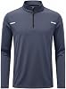 Camiseta Deportiva para Hombre Xiaojmake, Manga Larga, con Cierre, Absorbe la Humedad, Secado Rápido 1