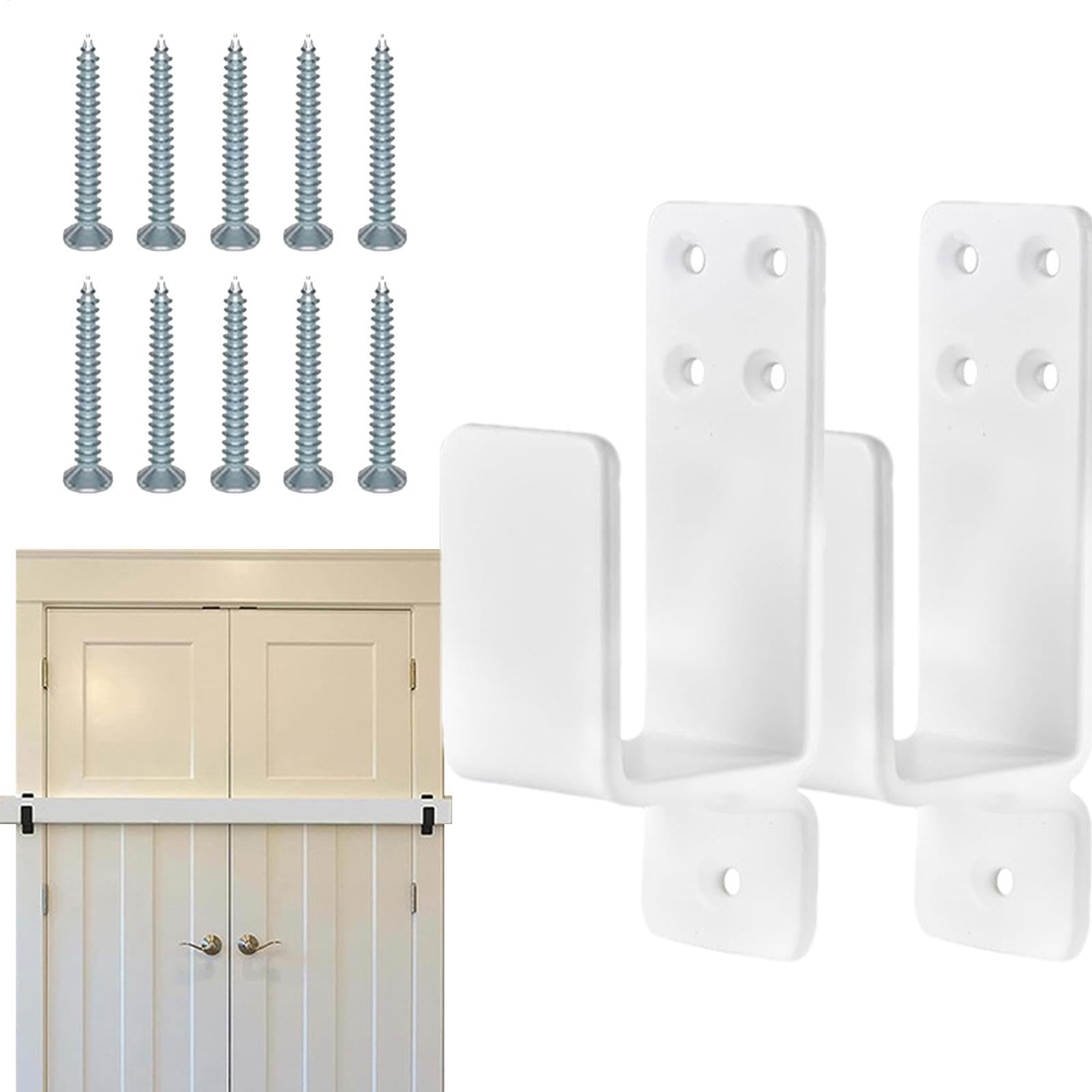 Supports de sécurité pour serrure de porte 2x4 barre anti-effraction et renfort maison en métal