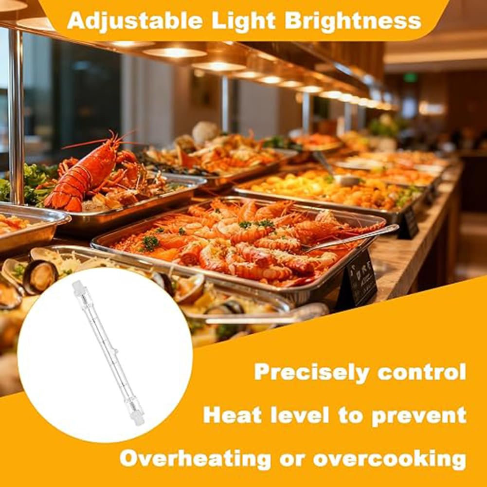 Generico Pacco da 4 Luci Gantry da 500W Lampada per Cibo con Giacca