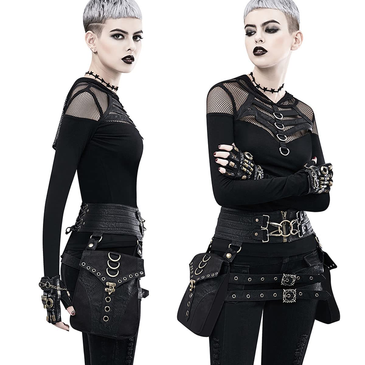 Torba na pasek nerka nerka steampunk uchwyt na telefon na co dzień średniowieczny renesans cosplay akcesoria do kostiumu, Cor, Standard, Halloween