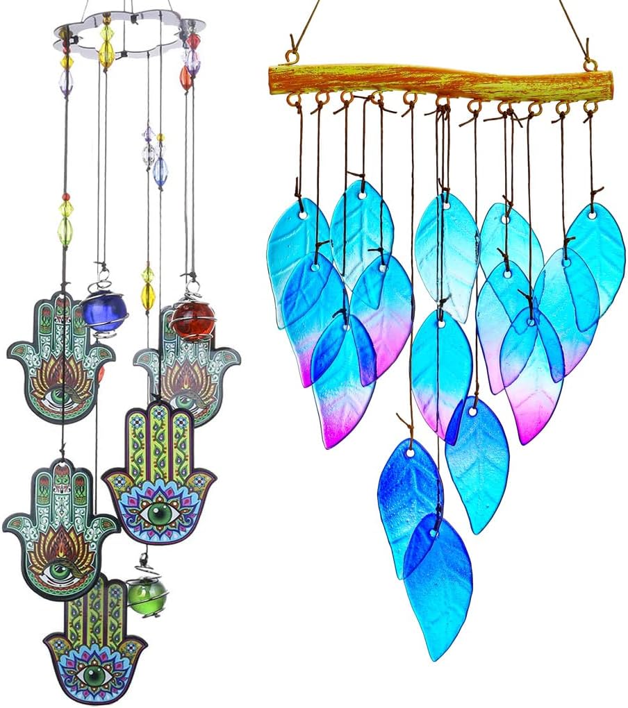 Hamsa Hand Suncatcher Wind Chime