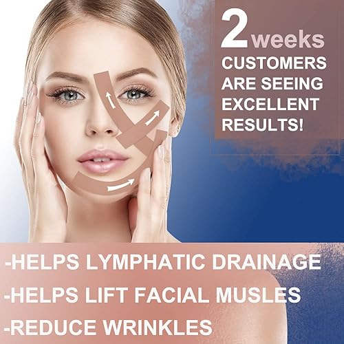 Miniatura 6 de Akissos Cinta de elevación miofascial facial cinta de elevación facial cinturones tonificantes parches antiarrugas calcomanías anticongelantes cinta