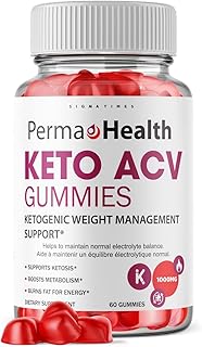 Perma Health Keto Gummies - Perma Health ACV Keto Gummies Perma Health Keto Gummies with Apple Cider Vinegar Vegan Non GMO Advanced Formula Keto Supplement (60 Gummies)