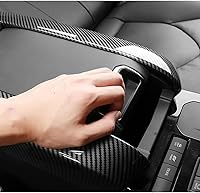 Vista 5 de LEXLEY Cubierta de caja de reposabrazos estilo fibra de carbono, protector de tapa de consola central, accesorios interiores, ajuste ABS para Toyota