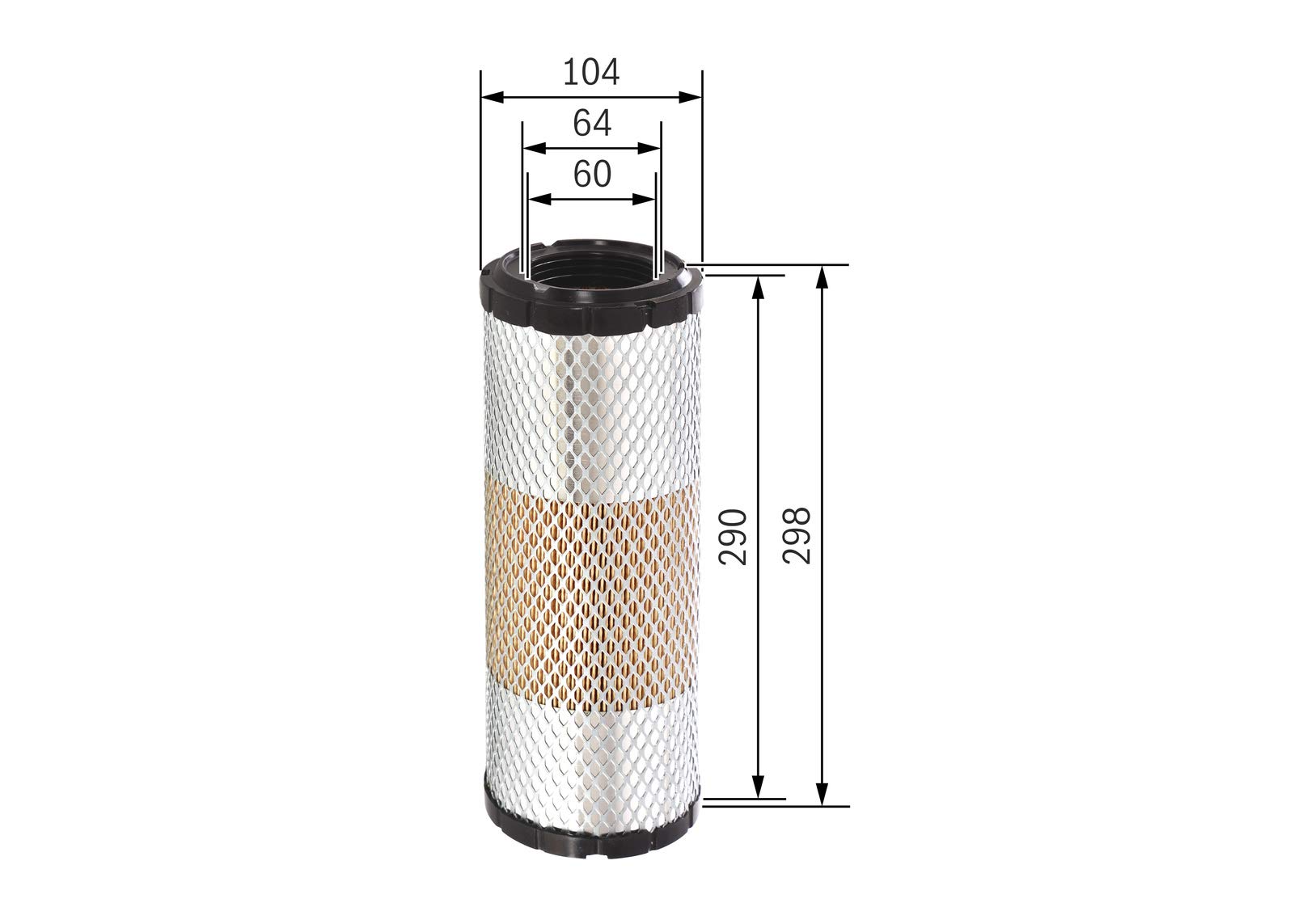 Bosch Filtro Aria S3263 – Perfetta Tenuta, Resistente A Umidità E Polveri