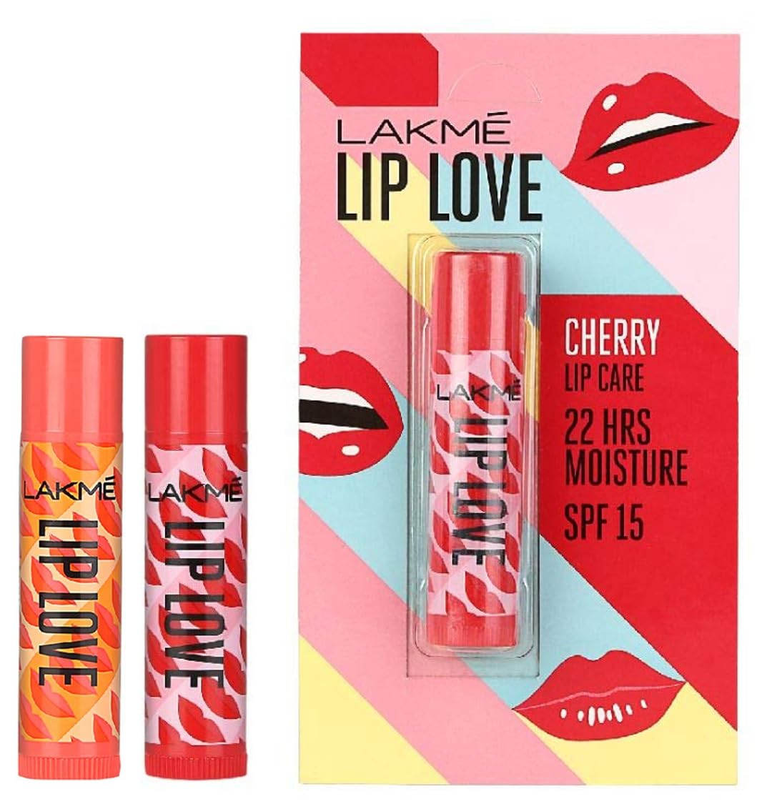 Lakmé Lip Love Chapstick, Spf15, Cherry, 4.5 g And Lakmé Lip Love Chapstick Mango, 4.5 g-image-2