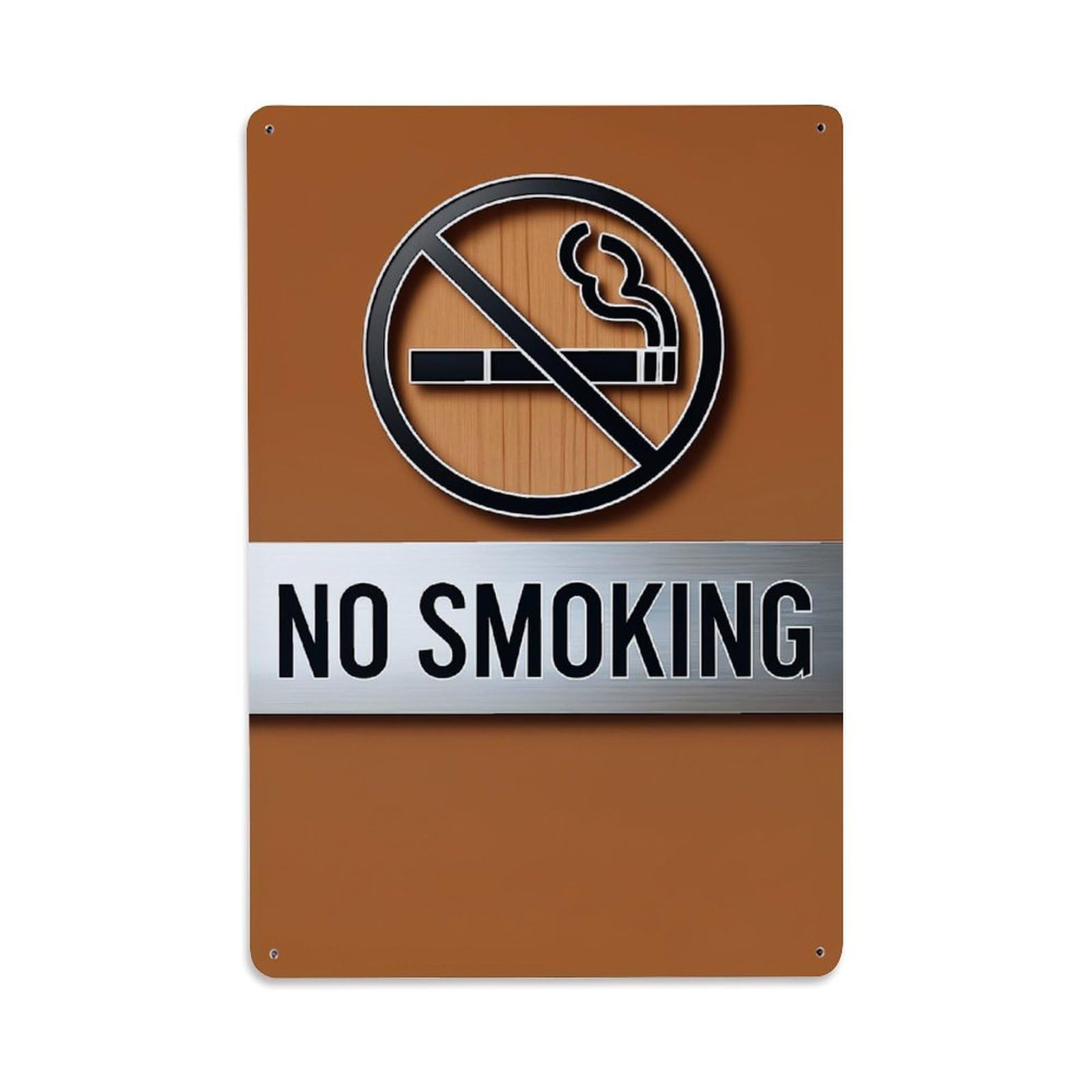 Jdyaojiesheng Vintage No Smoking Sign Pattern Tin Sign Retro Metal Wall Decor Metal Poster, Home Bar Garage Farmhouse Cafe Wall Art Decoration 8X12inches