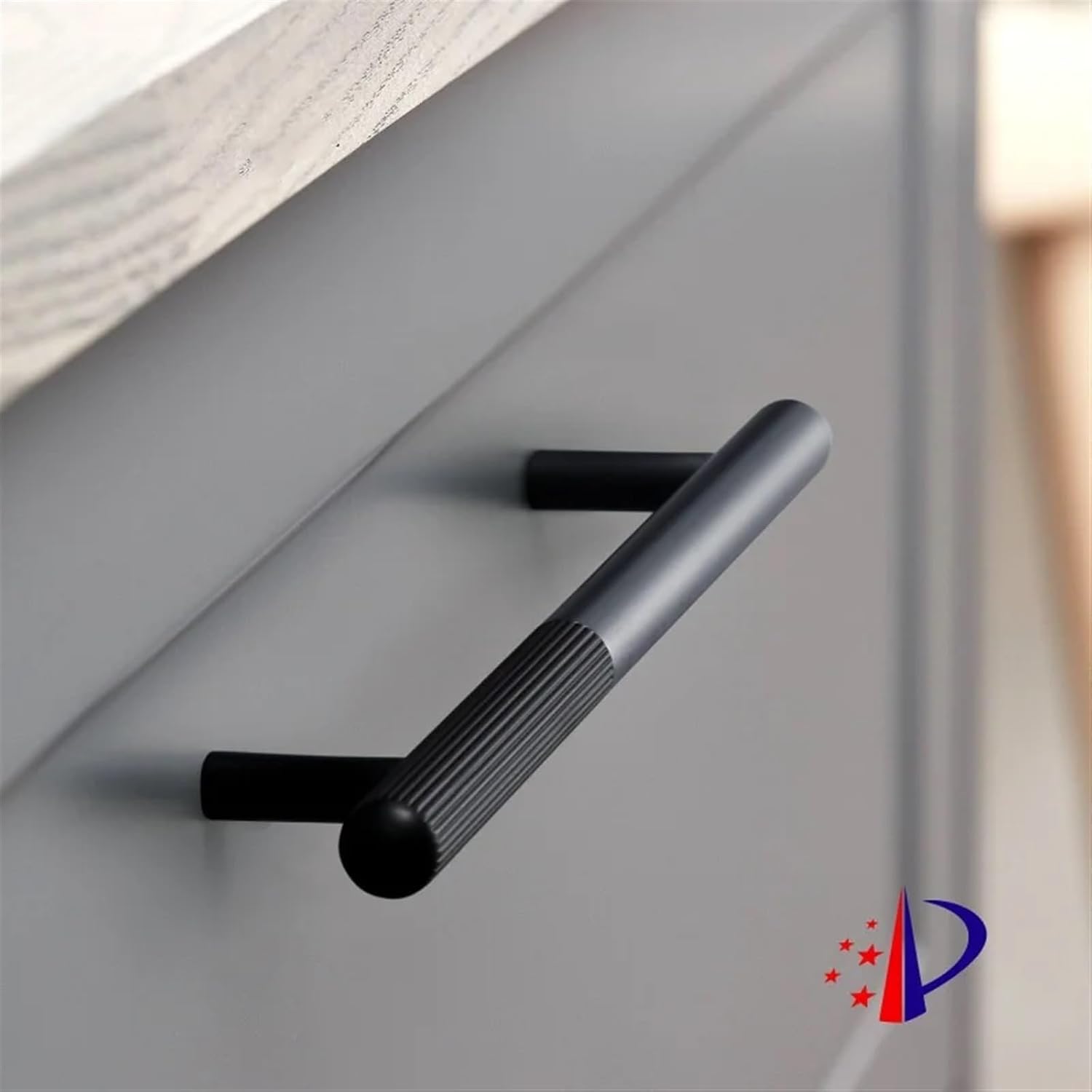 Duotone Handles for Kitchen Cabinet Handles Wardrobe and Drawer Knobs Modern Long Handles Multicolor Closet Knobs Cabinet Pulls 1Pcs (Color : Black Gray 320mm)