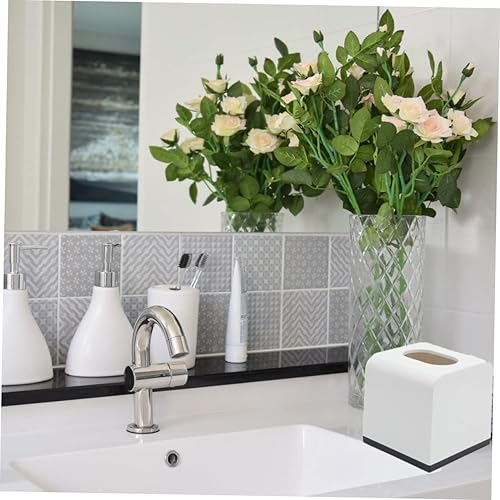 Miniatura 6 de Caja Contenedor de sala y soportes Mesas Baño Oficina Hogar Escritorios Decoración Cubierta de Almacenamiento Cuadrado Servilleta Soporte de