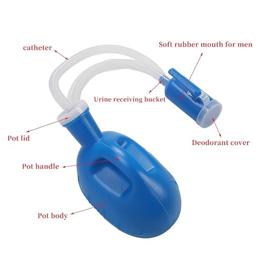 Orinal portátil para hombres LIZEALUCKY, capacidad 2000 ml, botella antidesbordamiento con tubo largo y uretra, recolector de orina para uso en casa, acampada, auto y viajes miniatura 3