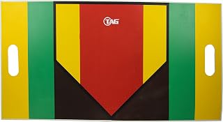 TAG Extended Strike Zone Home Plate for Pitchers, Catchers and Umpires, Baseball Softball Training, 1 Count