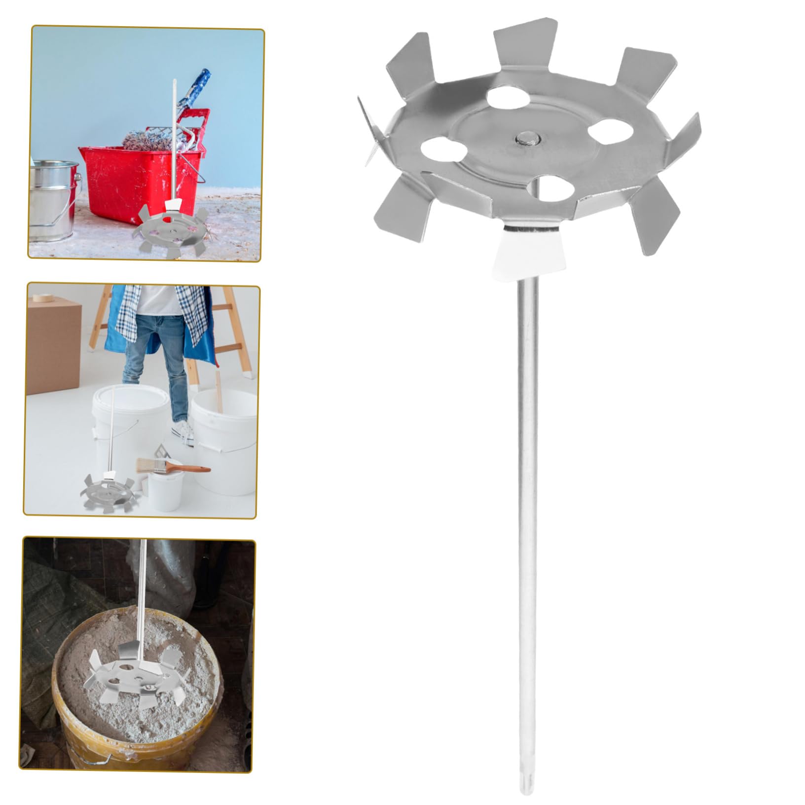DOITOOL Asta Miscelatrice per Vernice e Cemento, Punta per Trapano Elettrico, Accessorio Miscelatore Fango e Stucco per Ristrutturazione,