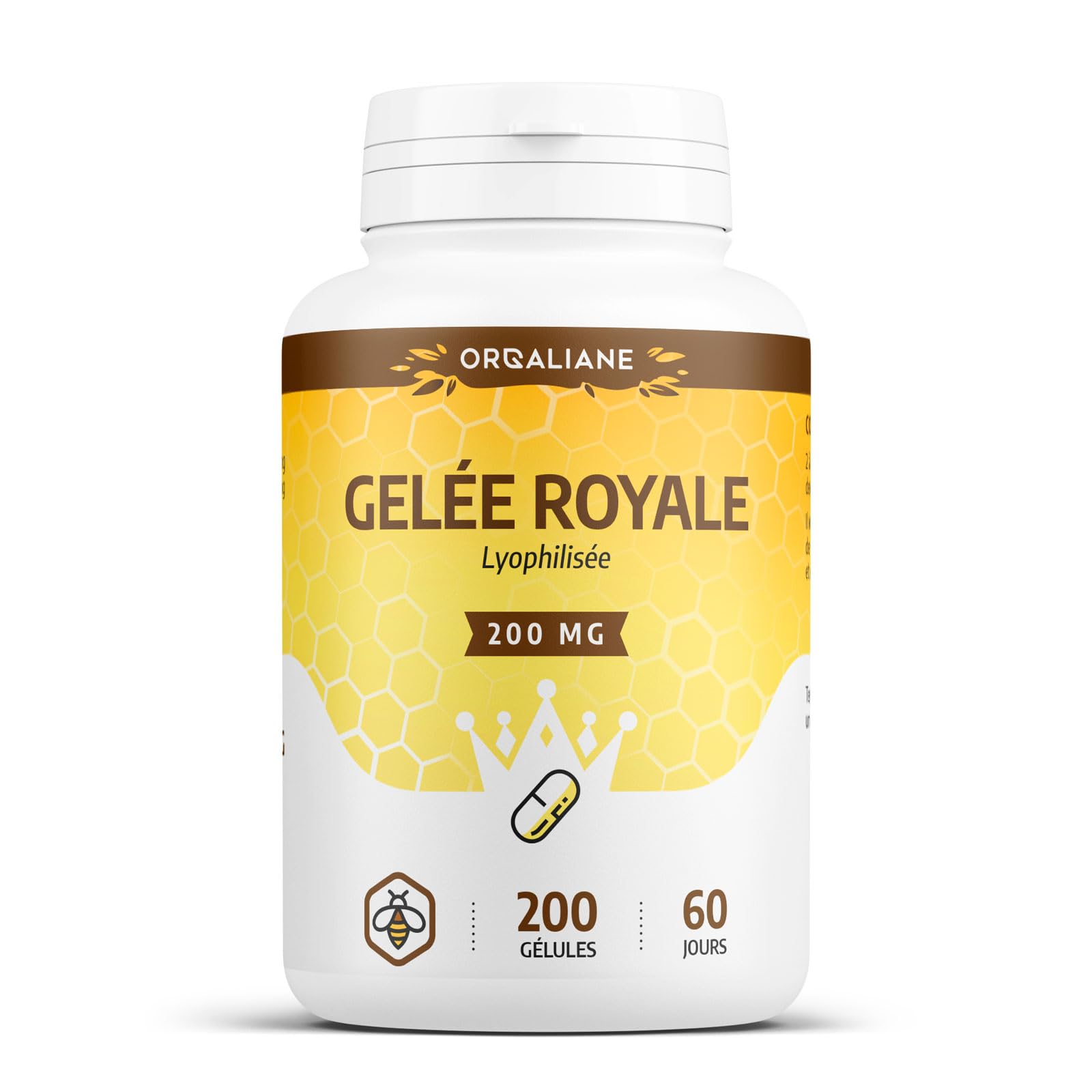 Gelée Royale 200 mg - 200 gélules - Orgaliane