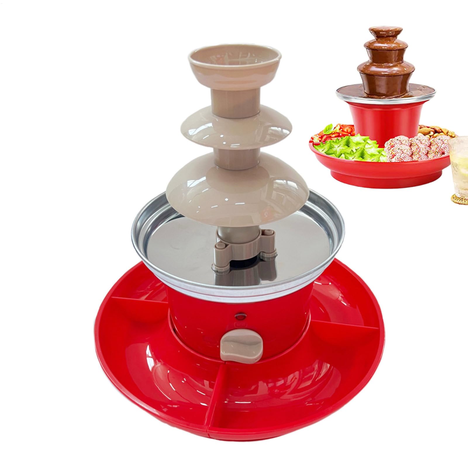 Schokoladen, Schokoladenmaschine | Schokoladenschmelzmaschine,24 cm Edelstahl-Schokoladenfondue-, wiederverwendbares Küchengerät für Schokolade, Süßigkeiten, Butter, Käse