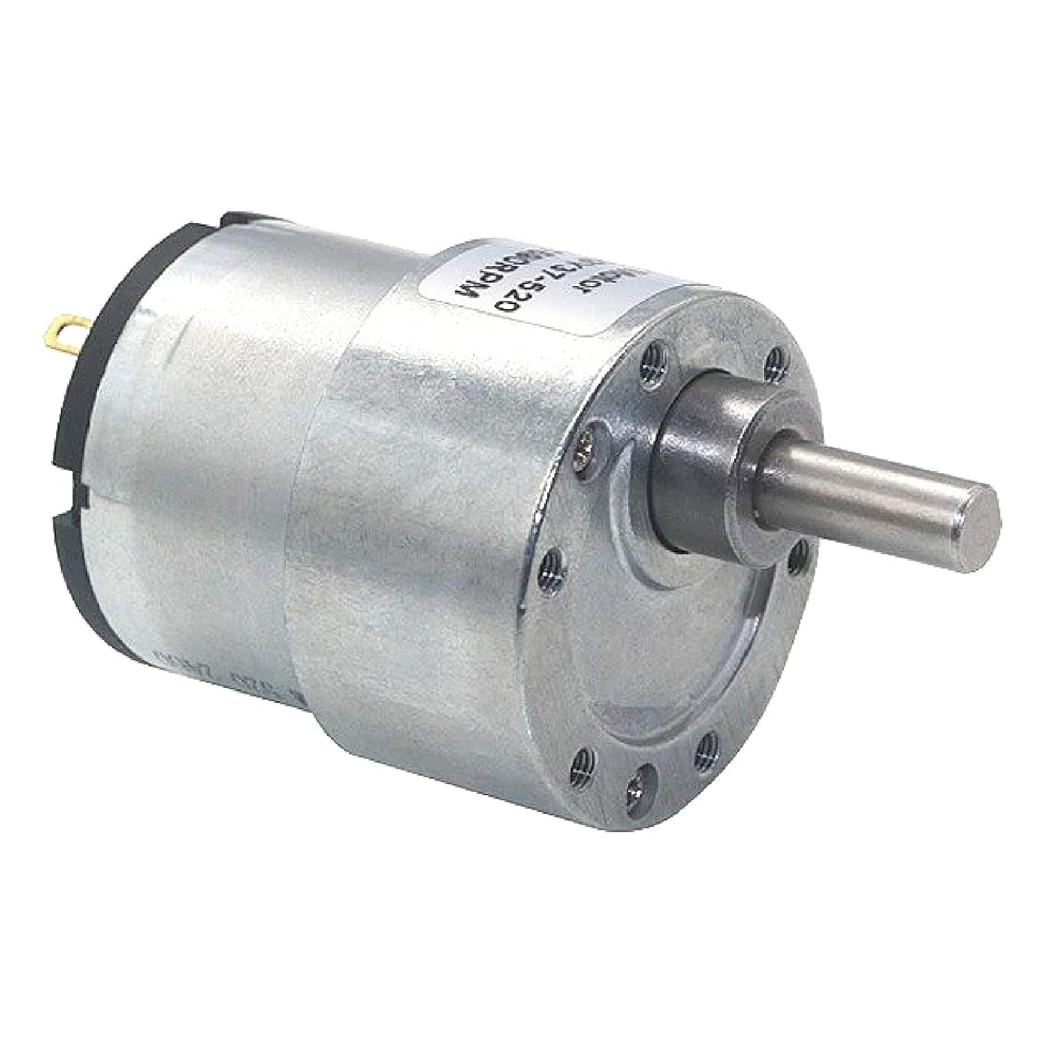 JGB37-520 DC Brushed Micro Gear Motor, 24V 1590RPM, Metal Gears, 3Nm Torque, IP44, for Smart Toilet and Home Appliances (107RPM 12V)