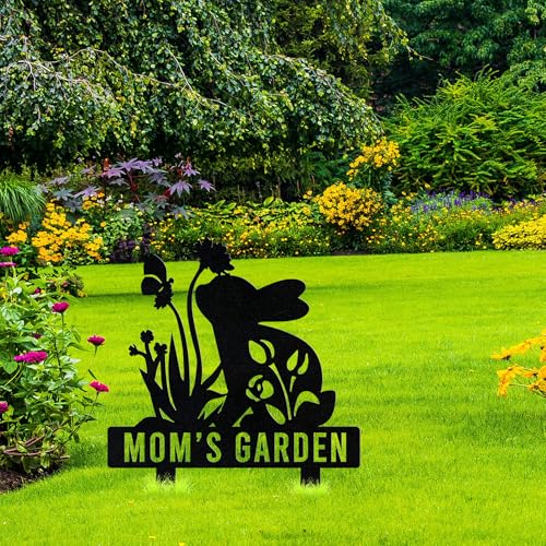 Extrabily Rabbit Metal Decorative Garden Stakes Rabbit Gifts thumb #3