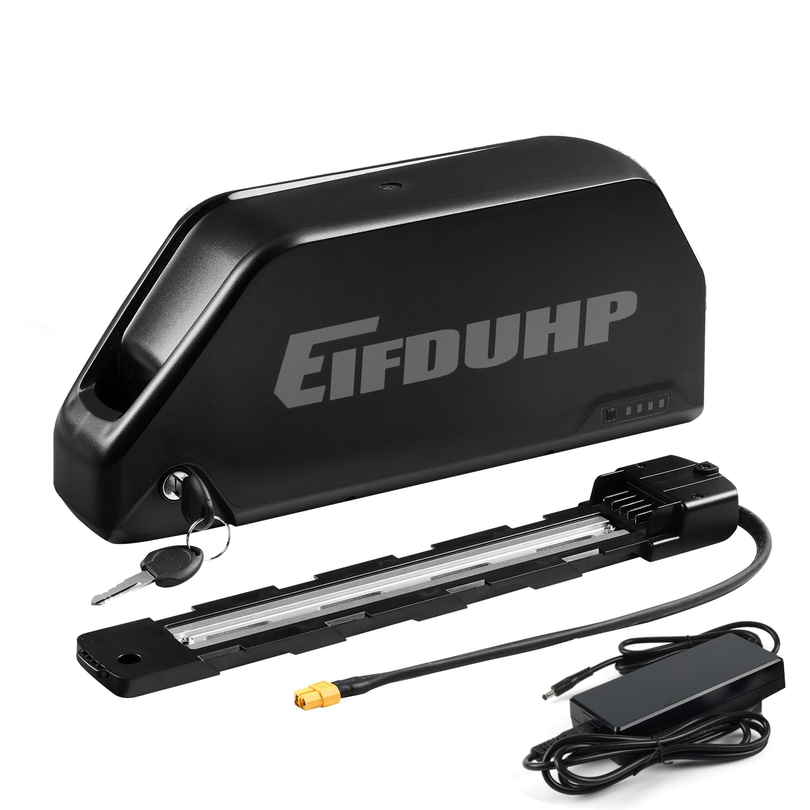 Batteria per Bicicletta Elettrica 48V 52V Batteria Ebike 20AH 25AH per 1500W-50W Motore Bici, con Base 5-Pin, Caricabatterie e Blocco Sicurezza (52V 25AH)
