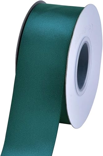 Miniatura 2 de Ribest - Cinta de raso de doble cara turquesa de 1 12 pulgadas, 25 yardas por rollo para envoltura de regalos, ramo de flores, accesorios para el