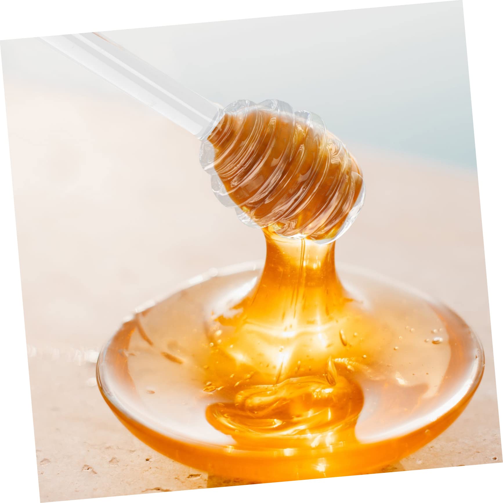 OFFSCH 1Set Honey Jar with Stirring Rod Honey Storage Bottle Stirring Sticks for Mess Honey Dispensing for Kitchen Decor and Dry Food Storage