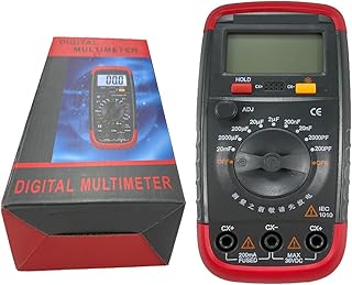 Capacitor Tester Capacitance Meter Handheld Digital Professional Capacitor Tester with LCD Display-0.1pF - 20000uF Powered by a 9V Battery (Not Include)