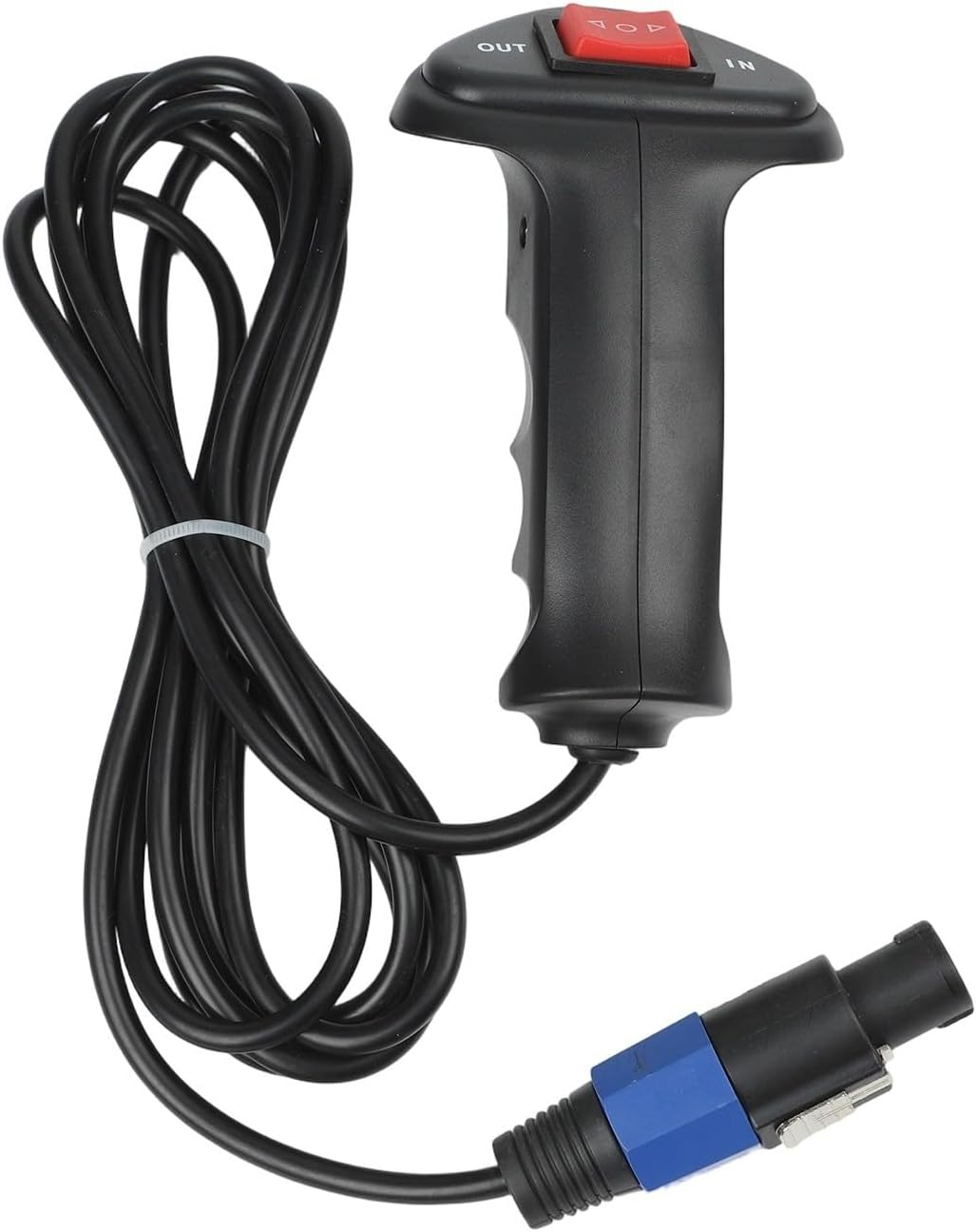 Electric Winch Control Handle 12V with Push Button Remote for Versatile Winch Models Featuring Safety Mechanisms for Secure Lifting and Compact Design