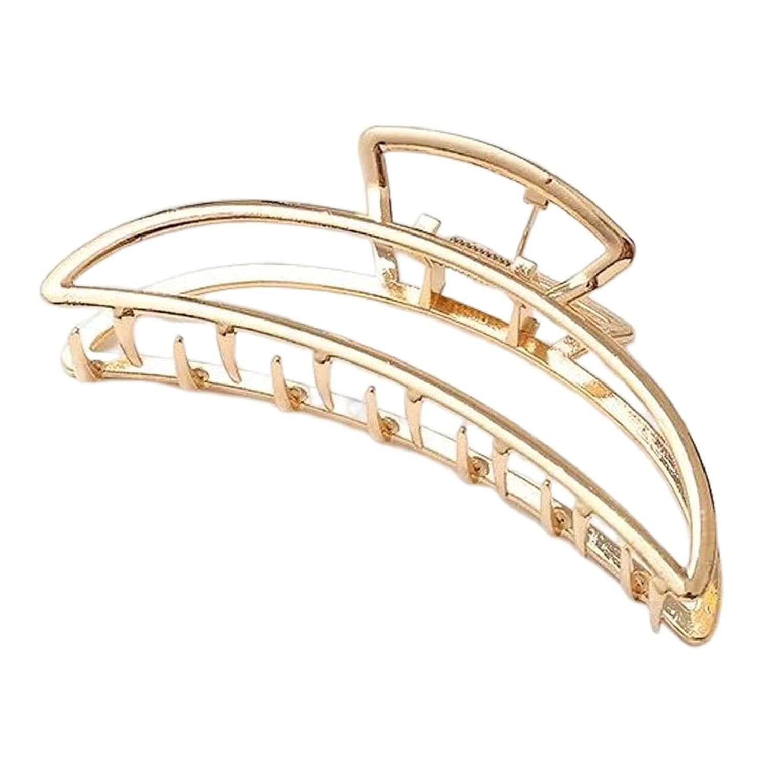 DREAMISH HAIR ACCESSORIES 1 PCS Fashion Styling Metal Large Hair Claw Clips for Thick Heavy Hair, Metal Strong Hold Non-Slip Hair Barrette Jaw Clamp Accessories