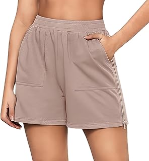 2025 Pantalones cortos deportivos de cintura alta cremallera lateral Casual algodón pantalones cortos de los hombres Pack