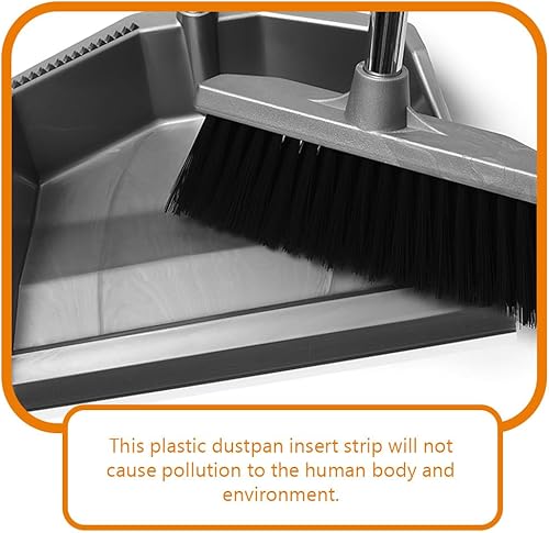 Miniatura 3 de Veemoon 2 tiras de plástico de repuesto para recogedor, barra de borde, bandeja de polvo, entrada, tiras de prensado suave, protector de pala de