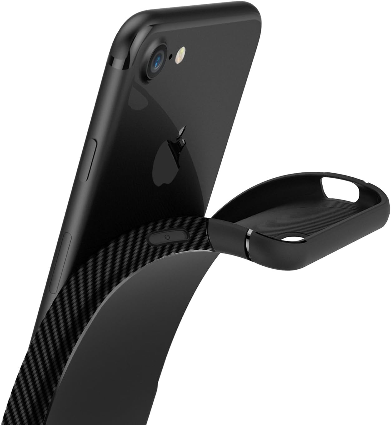 Caseology Vault for Apple iPhone 8 Case (2017) / for iPhone 7 Case (2016) - Rugged & Flexible - Matte Black