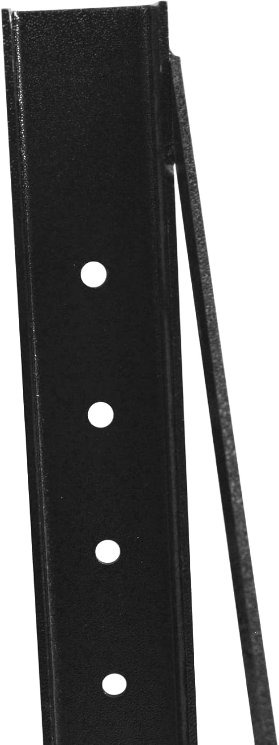 24"x24" Underbody Truck Tool Box Mounting Brackets Heavy Duty Welded Formed Steel Mounting Brackets Kit for Trailer with Screws and Nuts Set of 2 Black Universal Hole Pattern
